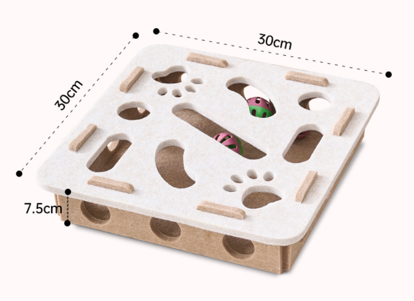 Interactive Cat Maze Puzzle Removable Panels for Easy Cleaning