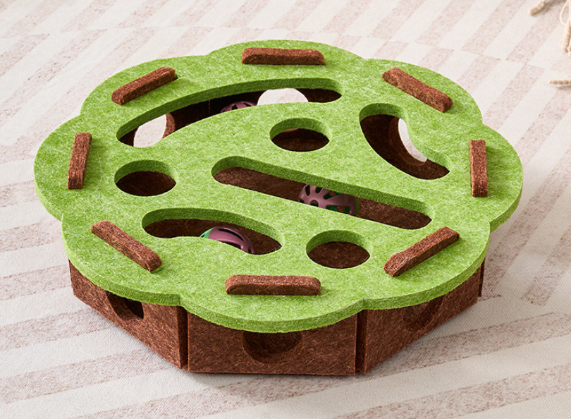 Interactive Cat Maze Puzzle Removable Panels for Easy Cleaning
