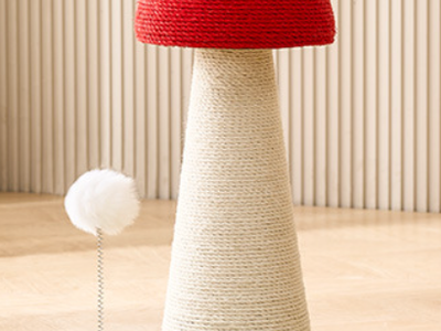 Enchanted Forest Design Fairy Tale Red Mushroom Scratching Post