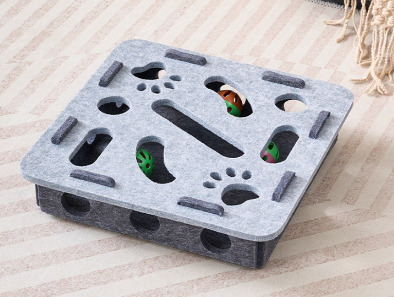 Interactive Cat Maze Puzzle Removable Panels for Easy Cleaning