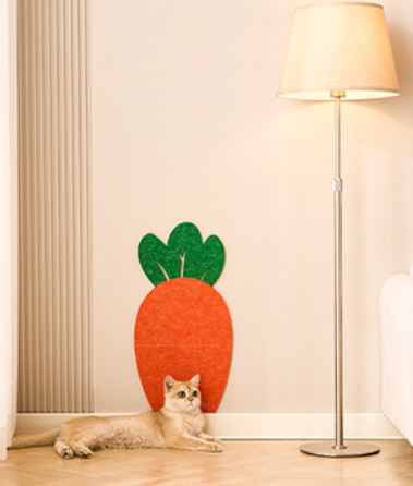 Felt Wall Sticker Cat Scratching Board with 6 Fun Shapes