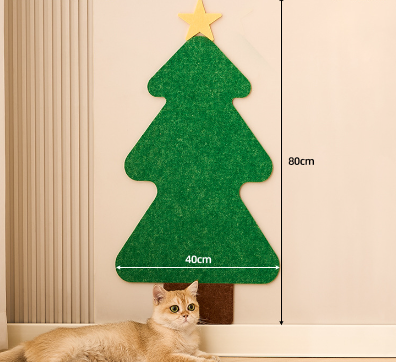 Felt Wall Sticker Cat Scratching Board with 6 Fun Shapes