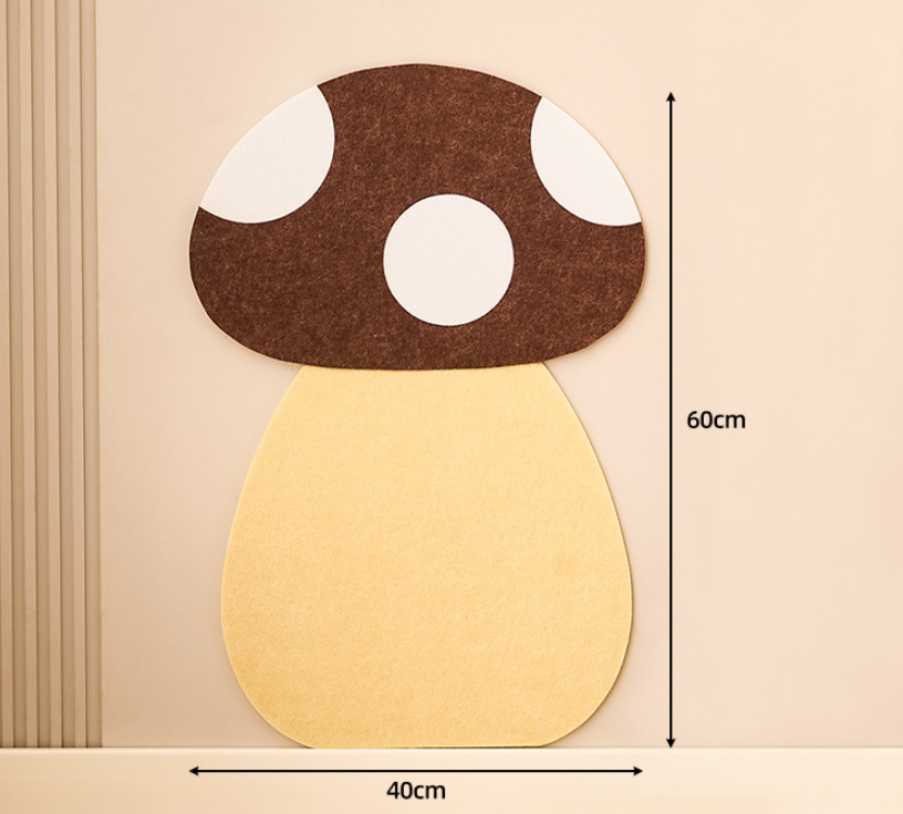 Felt Wall Sticker Cat Scratching Board with 6 Fun Shapes