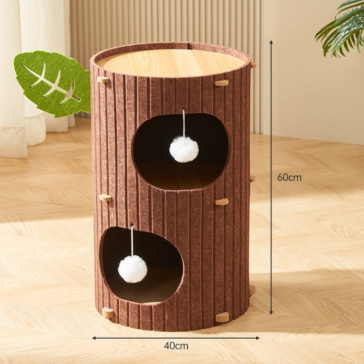Climb Scratch Nap Survey Ultimate All-in-One Cat Tree Condo House