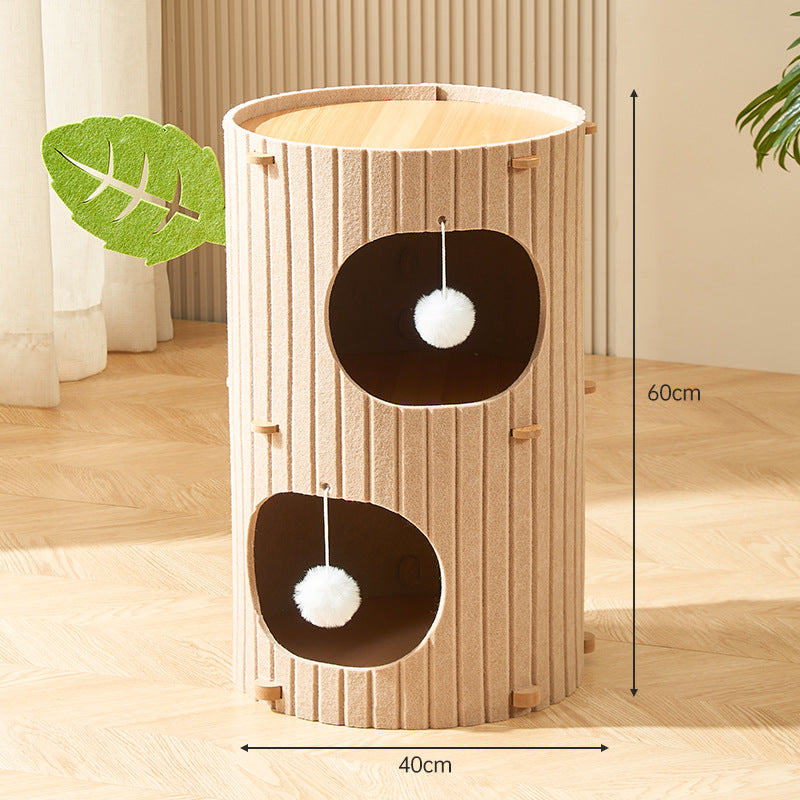 Climb Scratch Nap Survey Ultimate All-in-One Cat Tree Condo House