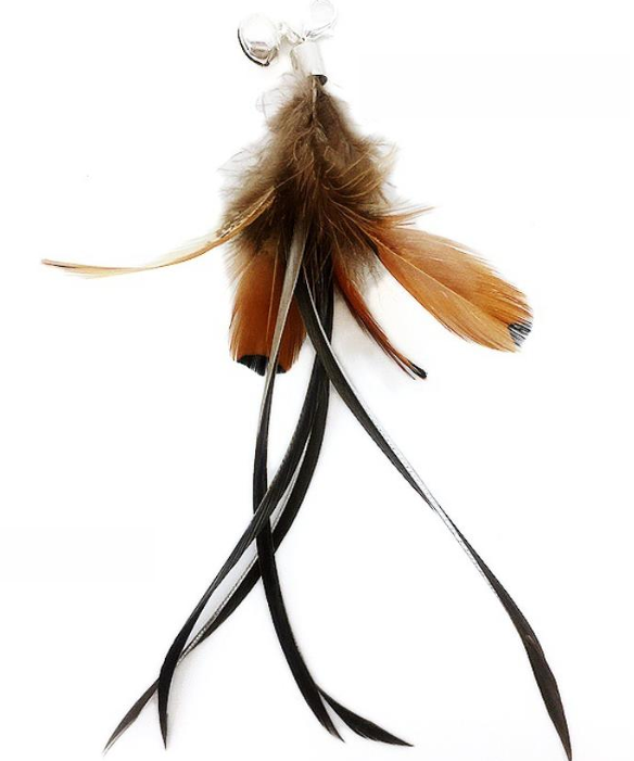 Natural Feather Multiple Styles Cat Teaser Attachment