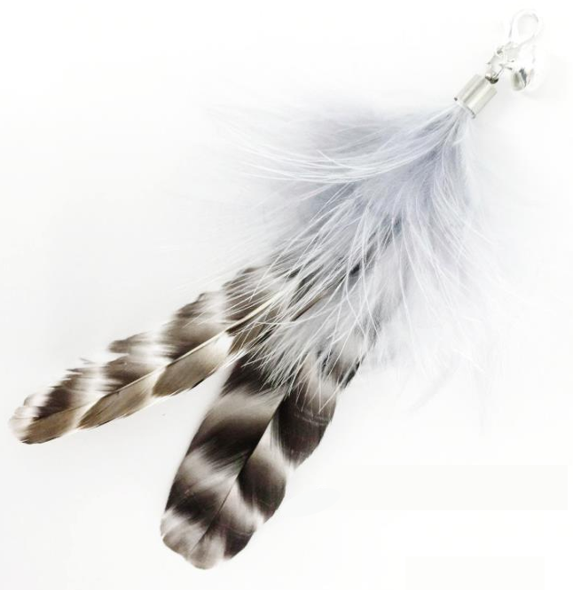 Natural Feather Multiple Styles Cat Teaser Attachment