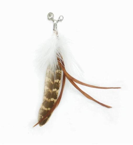 Natural Feather Multiple Styles Cat Teaser Attachment