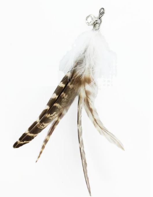 Natural Feather Multiple Styles Cat Teaser Attachment